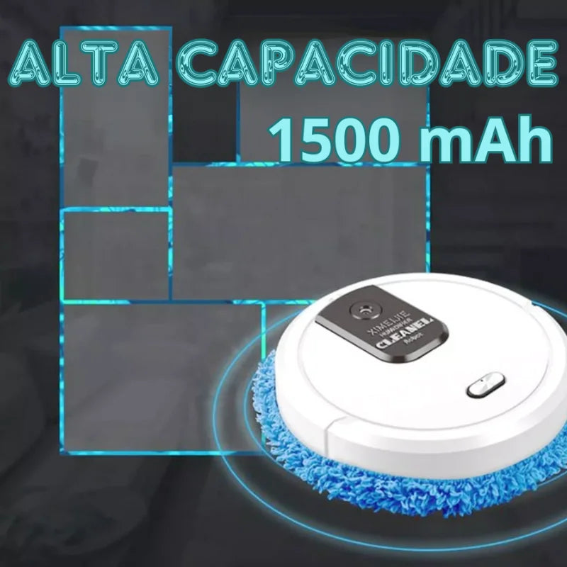 SKYTUR Robô Automático Passa Pano Mop Mop Umidificador Dug Cleaner Reservatório 3 Funções - SKYTUR