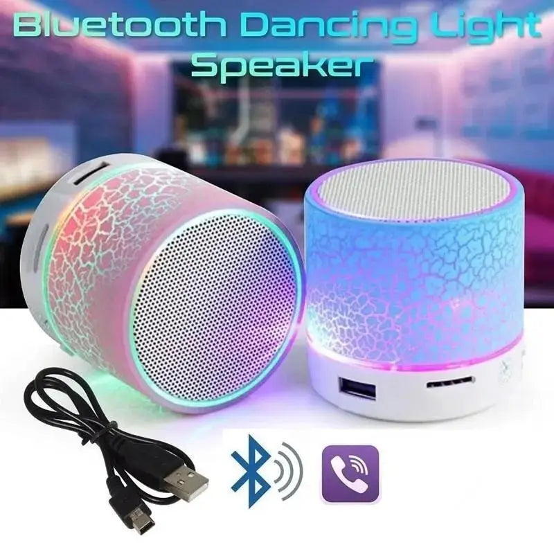 Bluetooth Mini Speaker Wireless Speaker Colorful LED TF Card USB Subwoofer Portable MP3 Music Sound Column For PC Phone