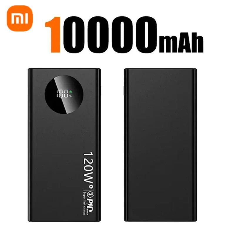 Xiaomi carregador Portátil Xiaomi 50000mAh -120W Carregamento rápido Carregador de bateria portátil de alta capacidade Moblie Powerbank para iPhone Samsung Huawei