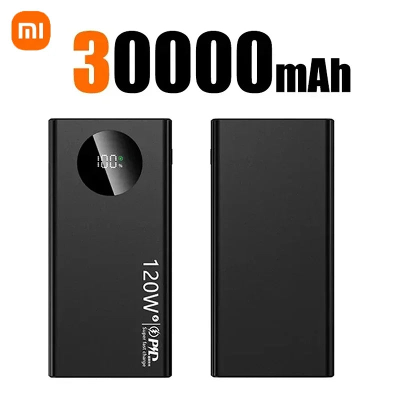 Xiaomi carregador Portátil Xiaomi 50000mAh -120W Carregamento rápido Carregador de bateria portátil de alta capacidade Moblie Powerbank para iPhone Samsung Huawei