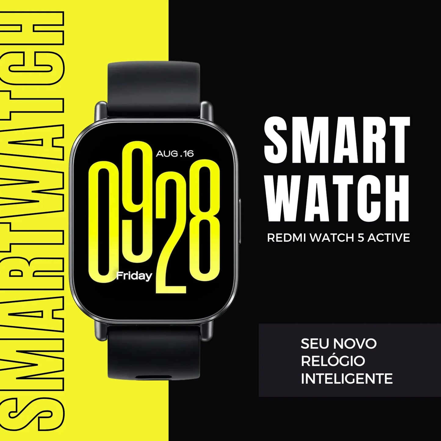 Smart Watch Redmi Watch 5 Active: relógio inteligente moderno e prático