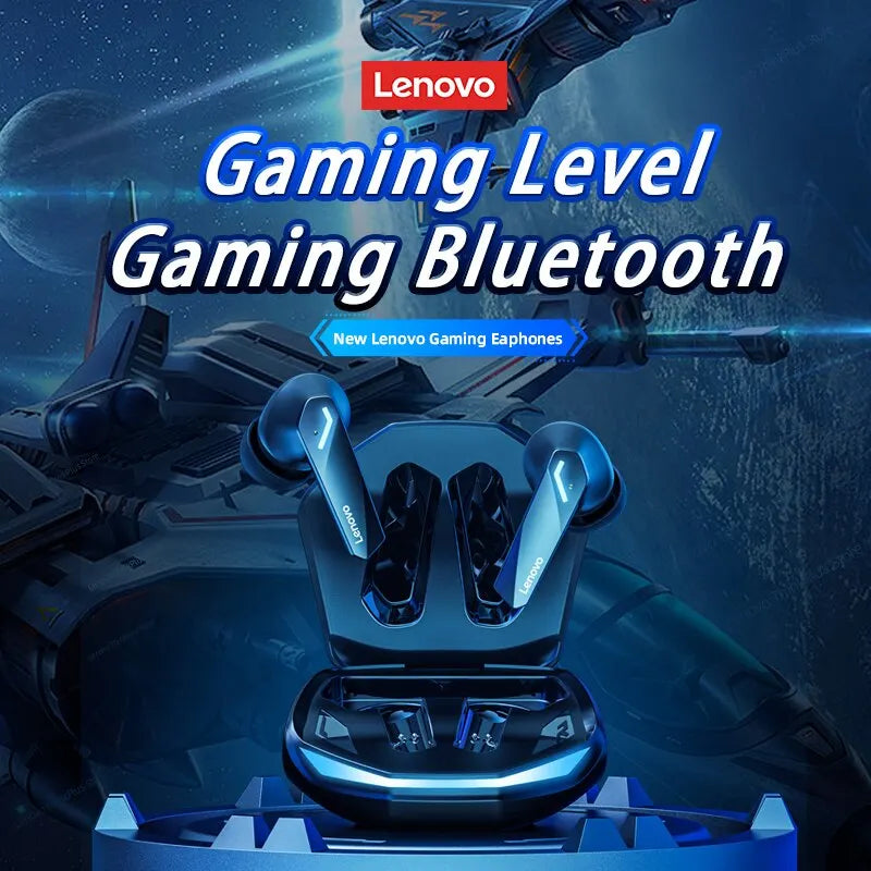 Fone de ouvido - Lenovo gm2 pro bluetooth 5.3 fones de ouvido esportes fone de ouvido sem fio jogos baixa latência modo duplo música novos