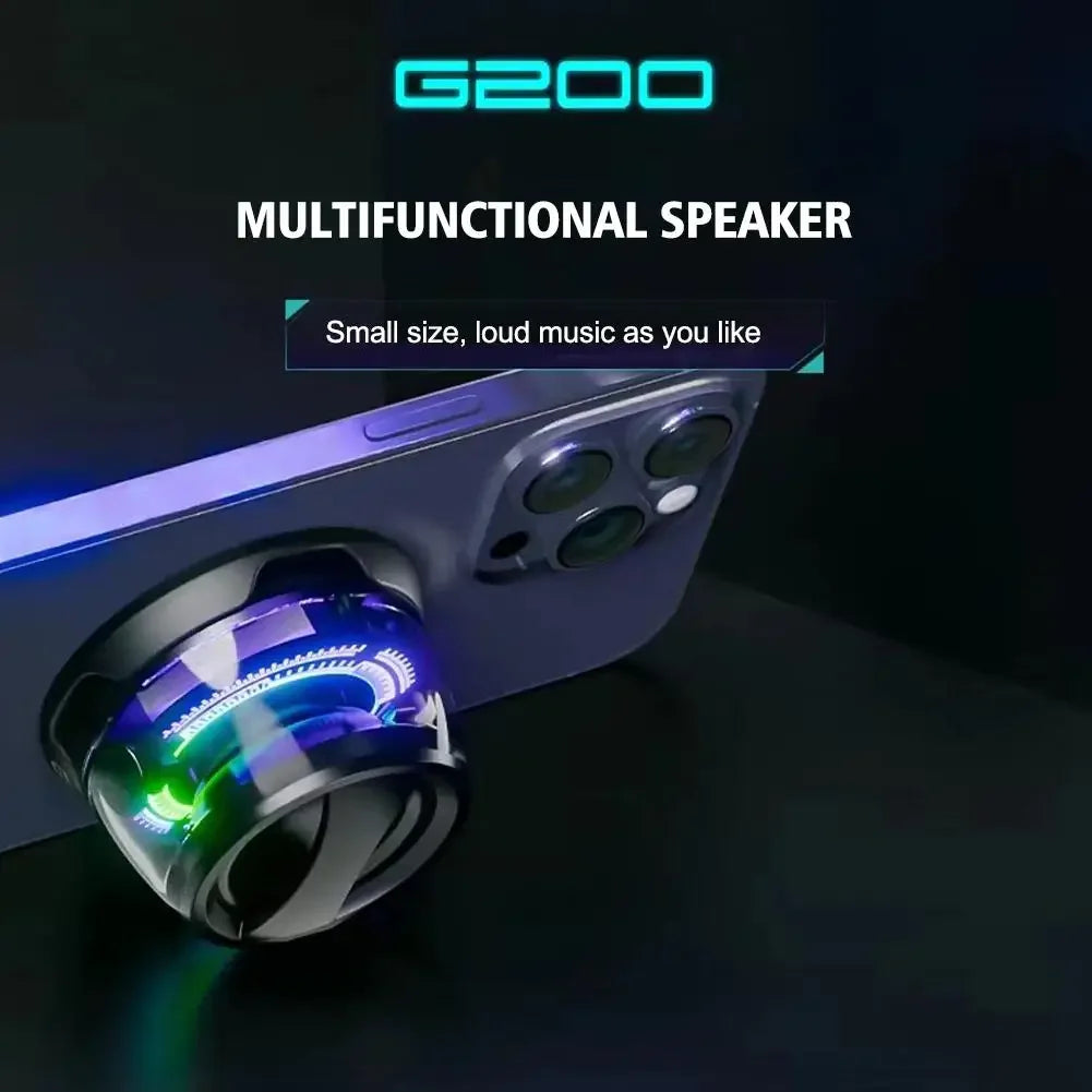 Alto-falante portátil magnético bluetooth mini caixa de som multifuncional rgb serial som estéreo bluetooth 5.3 alto-falante