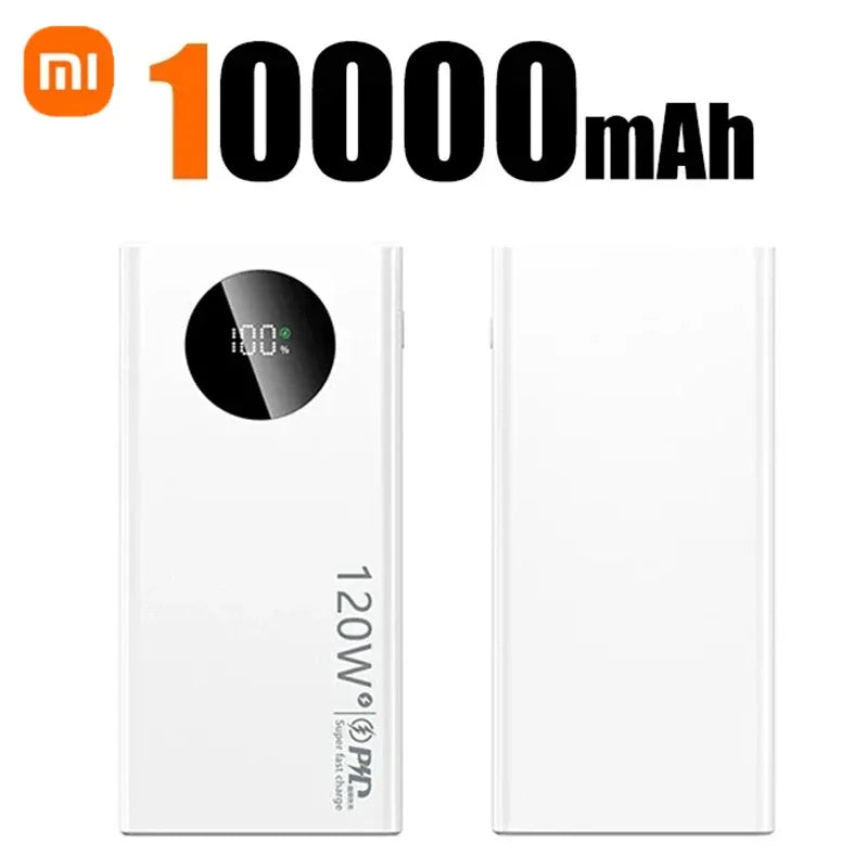 Xiaomi carregador Portátil Xiaomi 50000mAh -120W Carregamento rápido Carregador de bateria portátil de alta capacidade Moblie Powerbank para iPhone Samsung Huawei