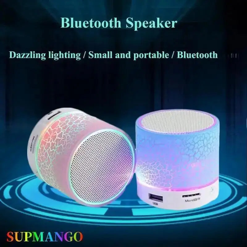 Bluetooth Mini Speaker Wireless Speaker Colorful LED TF Card USB Subwoofer Portable MP3 Music Sound Column For PC Phone